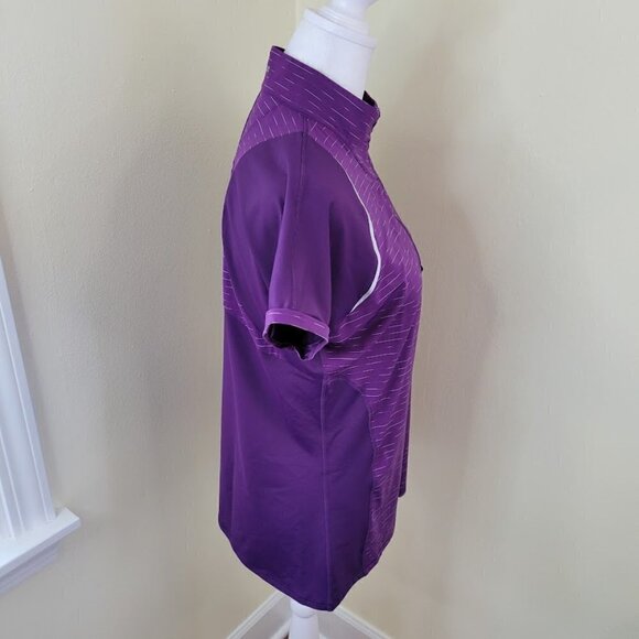 Cutter & Buck Drytec UPF 50+ Short Sleeve Elite Contour Mock Jersey Shirt Size M - Picture 5 of 13